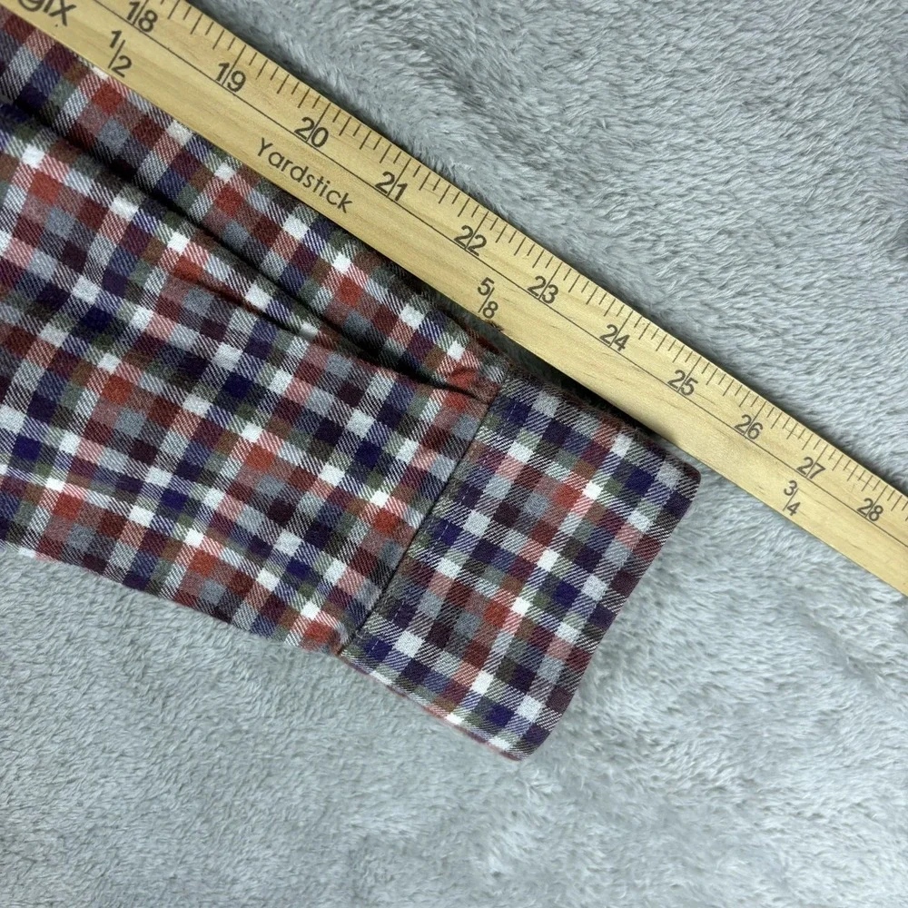 Johnnie-O Hangin Out Shirt Men's L Plaid Pocket Flannel‎ Button Up